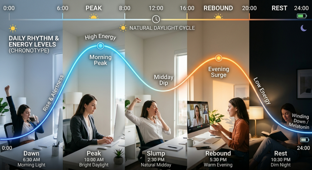 Energistyring: arbejd når du er mest skarp